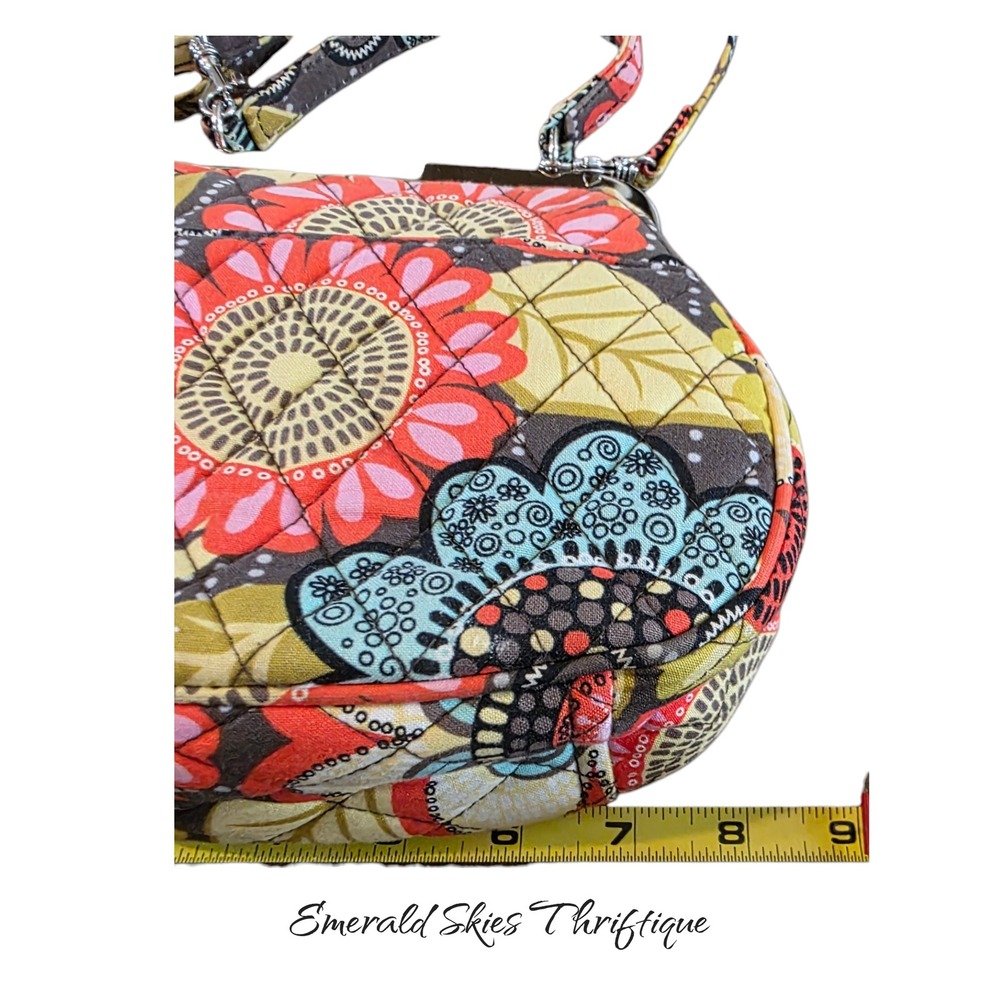 Vera Bradley crossbody bag in the retired Flower Shower pattern - Picture 7 of 7